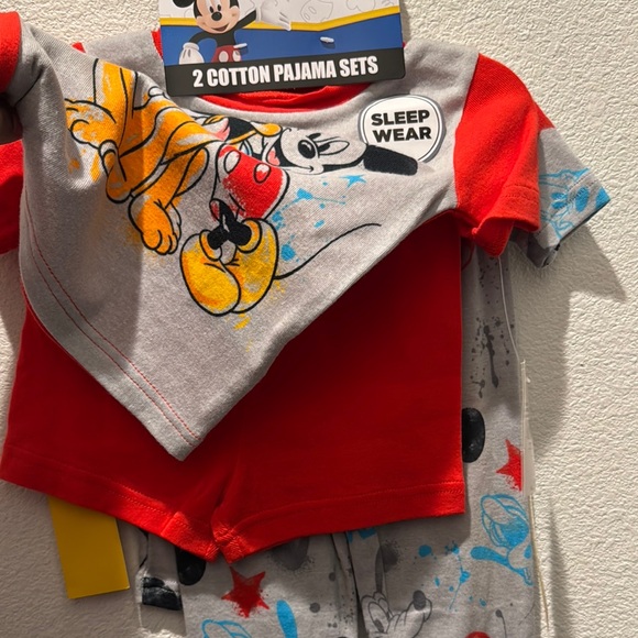 Disney Mickey Mouse Gray Kids Pajamas - Picture 3 of 3